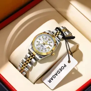 POEDAGAR 780 Luxury Elegant Quartz Watch for Women Waterproof Luminous Ladies Watch