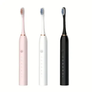 X3 Sonic Electric Toothbrush Rechargeable USB 6 Modes 4 Soft Heads Adult Clean toothbrush