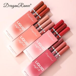 Non-Sticky Waterproof Nude Lip Gloss – Matte Liquid Lipstick for Daily Makeup